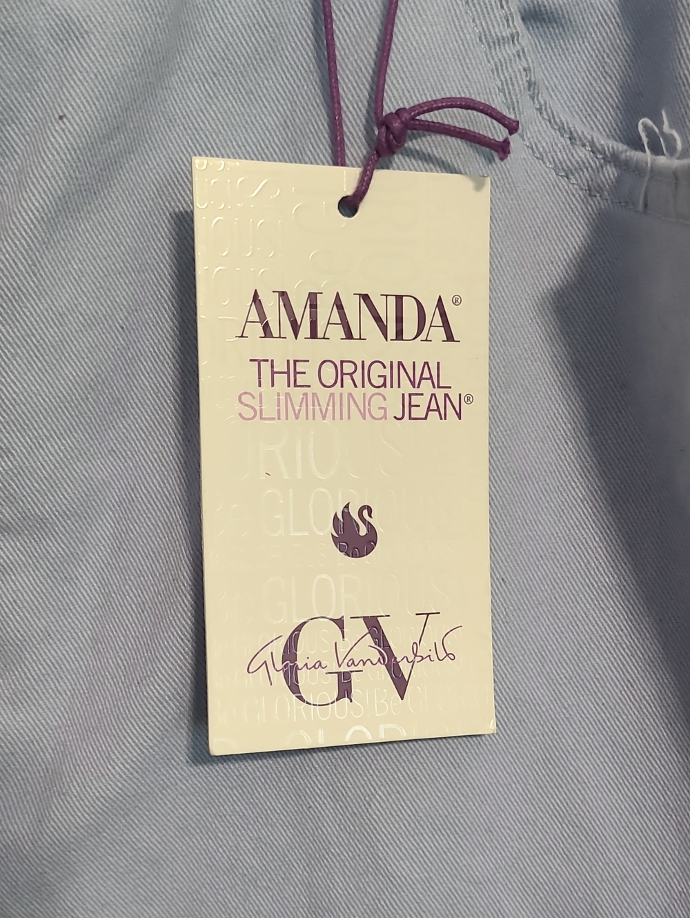 Gloria Vanderbilt Amanda Slimming Jeans - Light Blue - Picture 3 of 5